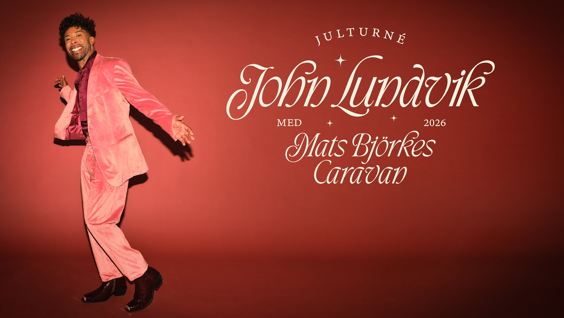 John Lundvik med Mats Björkes Caravan